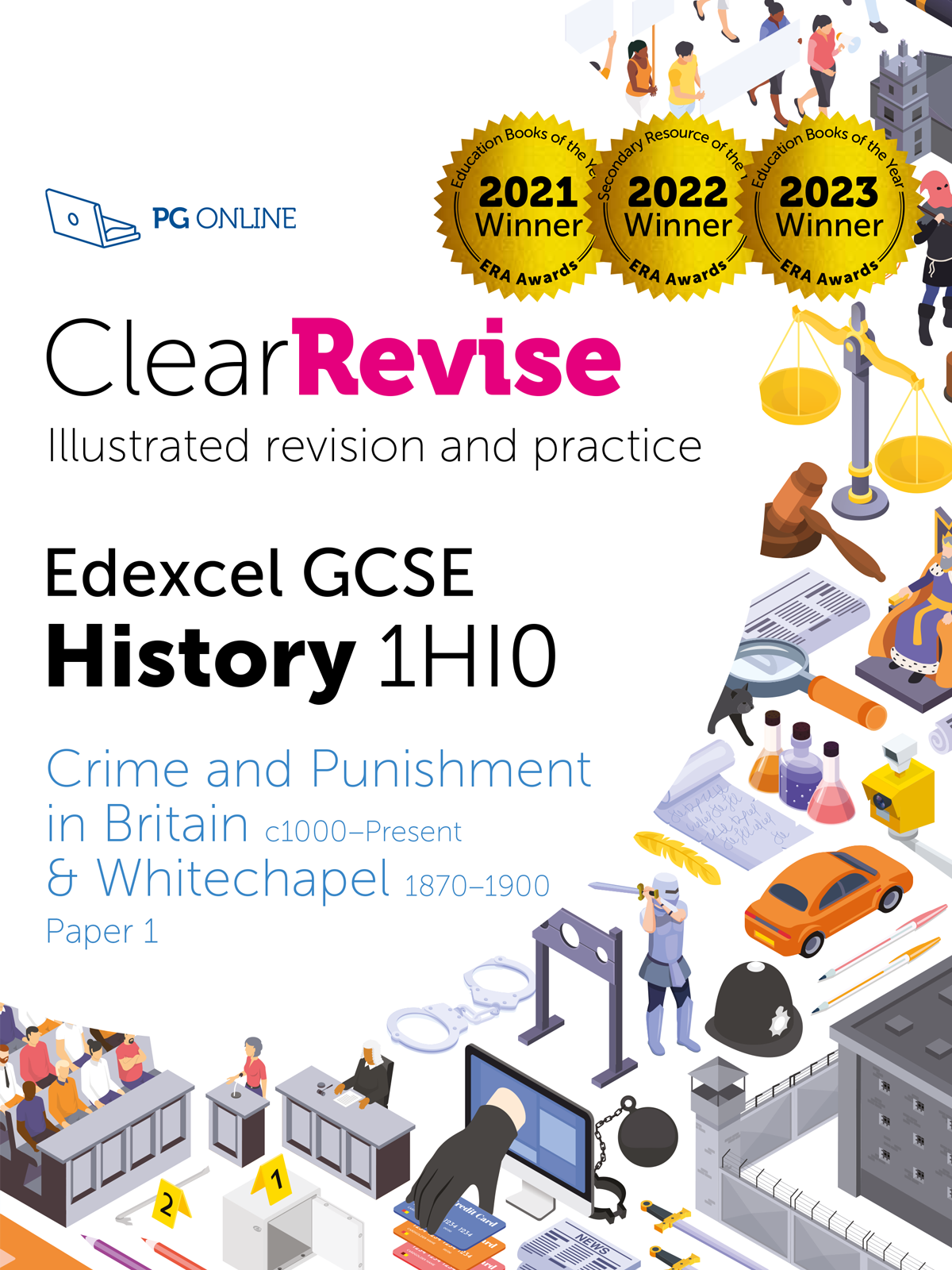 Edexcel GCSE History 1HI0 Crime and punishment cover